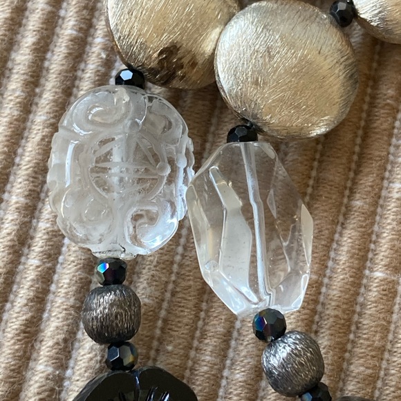 NWT Sterling Silver Crystal Quartz & Spinel Necklace w Star Pendant - Picture 10 of 13